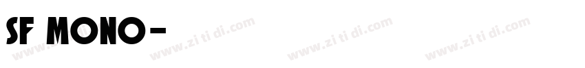 SF mono字体转换